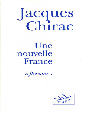 cover image of Une nouvelle France